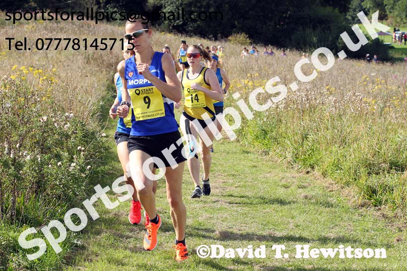 Senior womens relay 2019 Sunderland Harriers Open Cross Country. Photo:  David T. Hewitson/Sports for All Pics
